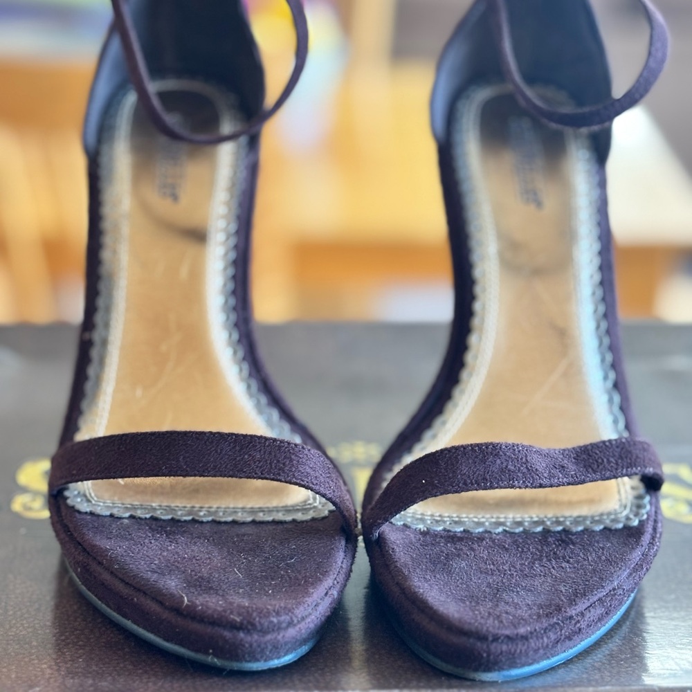 Seychelles Brown Stiletto Heels Open-Toe Sandals